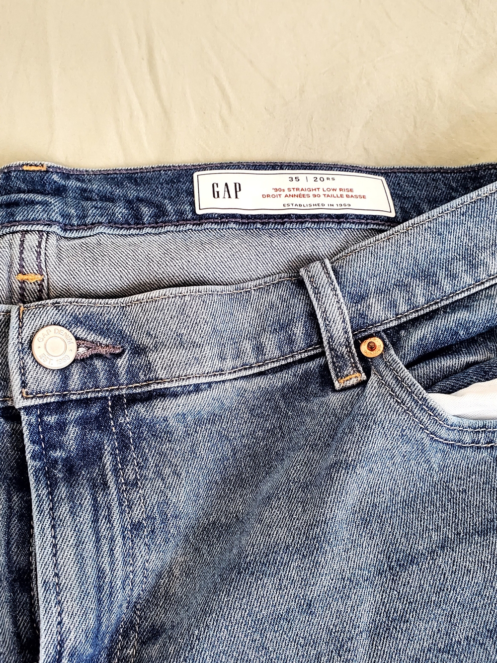 GAP Jeans Light Blue Vintage-Style Straight